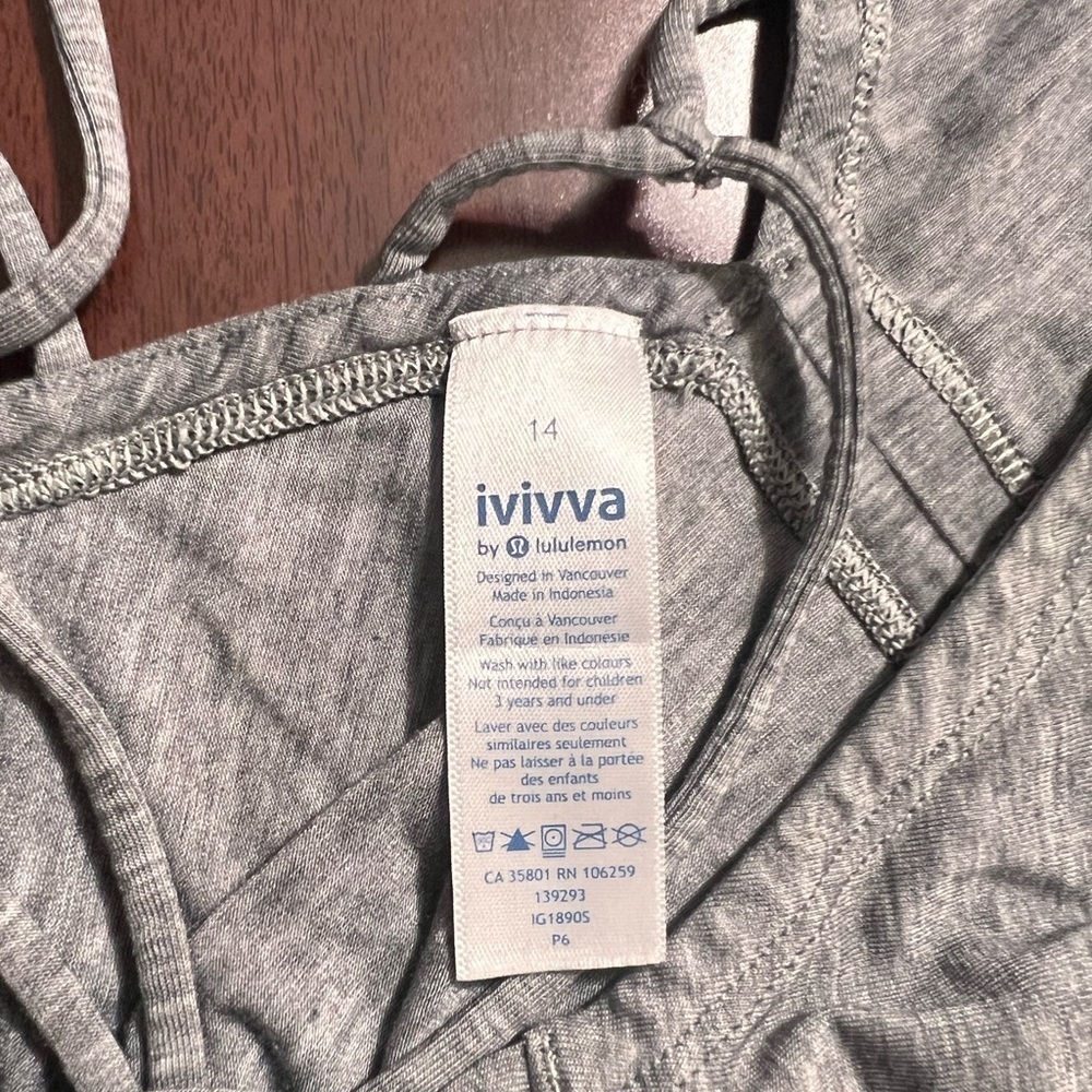 Ivivva Light Gray Camisole Top - Picture 3 of 3
